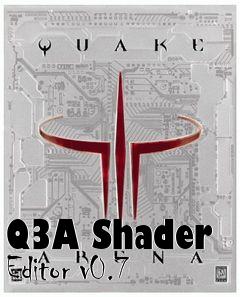 Box art for Q3A Shader Editor v0.7