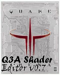 Box art for Q3A Shader Editor v0.7