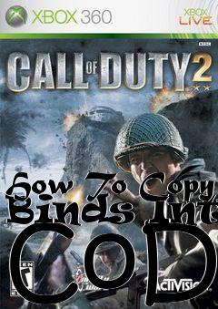 Box art for How To Copy Binds Into CoD2