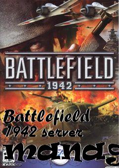 Box art for Battlefield 1942 server manager