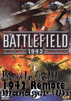 Box art for Battlefield 1942 Remote Manager (Win32)