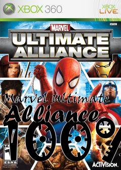 Box art for Marvel Ultimate Alliance 100%