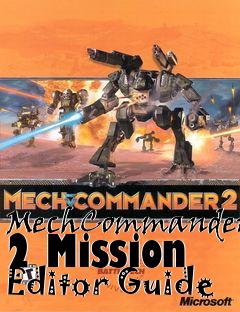 Box art for MechCommander 2 Mission Editor Guide
