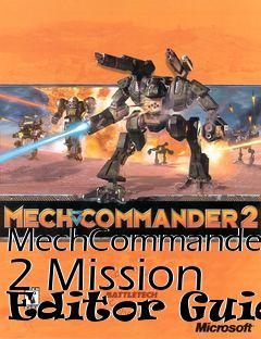 Box art for MechCommander 2 Mission Editor Guide