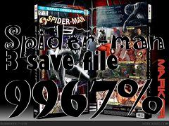 Box art for Spider-man 3 save file 9967%