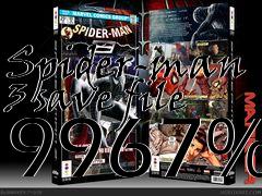 Box art for Spider-man 3 save file 9967%