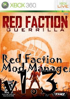 Box art for Red Faction Mod Manager v1.3