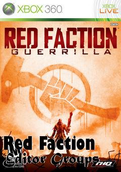 Box art for Red Faction Editor Groups