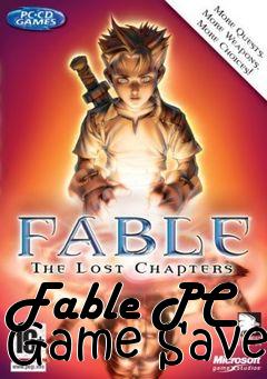 Box art for Fable PC Game Save
