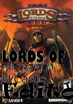 Box art for LORDS OF THE REALM III Castle Editor