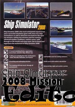 Box art for Ship Simulator 2008 Mission Editor