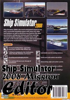 Box art for Ship Simulator 2008 Mission Editor