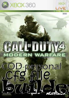Box art for COD personal .cfg file builder