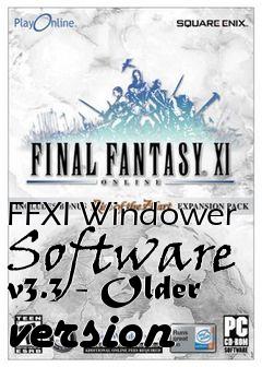 Box art for FFXI Windower Software v3.3 - Older version
