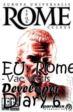 Box art for EU: Rome - Vae Victis Developer Diary 6