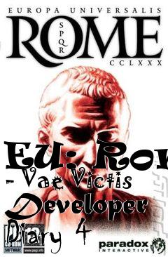 Box art for EU: Rome - Vae Victis Developer Diary 4