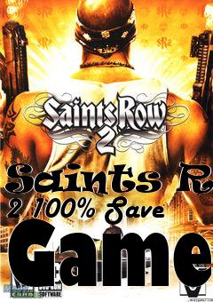 Box art for Saints Row 2 100% Save Game