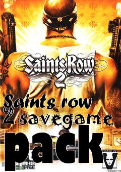 Box art for Saints row 2 savegame pack