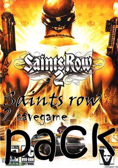 Box art for Saints row 2 savegame pack