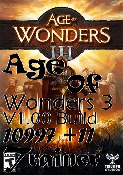 Box art for Age
            Of Wonders 3 V1.00 Build 10997 +11 Trainer