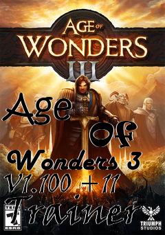 Box art for Age
            Of Wonders 3 V1.100 +11 Trainer
