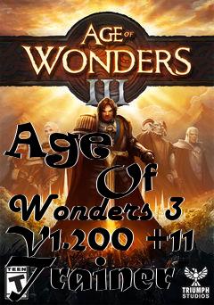 Box art for Age
            Of Wonders 3 V1.200 +11 Trainer