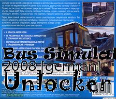 Box art for Bus
Simulator 2008 [german] Unlocker