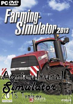 Box art for Agricultural
Simulator 2013 Trainer
