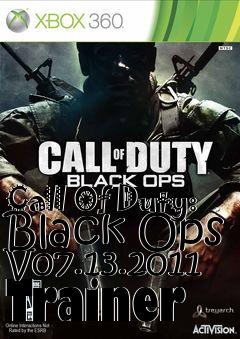 Box art for Call
Of Duty: Black Ops V07.13.2011 Trainer
