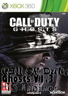 Box art for Call
Of Duty: Ghosts V1.3 +13 Trainer