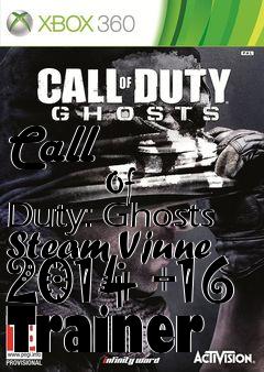 Box art for Call
            Of Duty: Ghosts Steam Vjune 2014 +16 Trainer