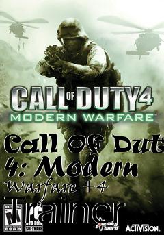 Box art for Call
Of Duty 4: Modern Warfare +4 Trainer