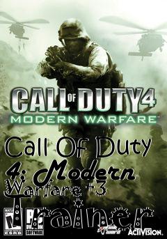 Box art for Call
Of Duty 4: Modern Warfare +3 Trainer