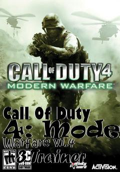 Box art for Call
Of Duty 4: Modern Warfare v1.4 +3 Trainer
