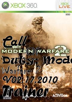 Box art for Call
            Of Duty: Modern Warfare 2 V02.17.2010 Trainer