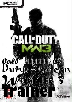 Box art for Call
								Of Duty: Modern Warfare 3 Trainer