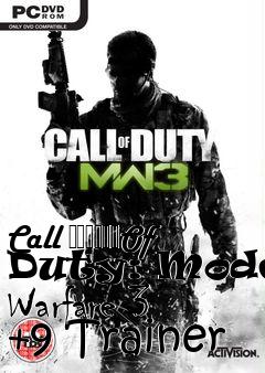 Box art for Call
						Of Duty: Modern Warfare 3 +9 Trainer