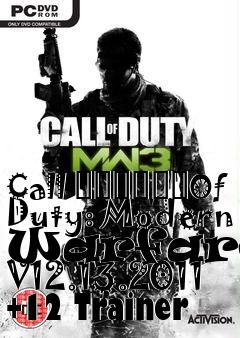 Box art for Call
						Of Duty: Modern Warfare 3 V12.13.2011 +12 Trainer