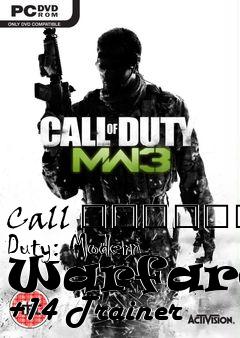 Box art for Call
						Of Duty: Modern Warfare 3 +14 Trainer