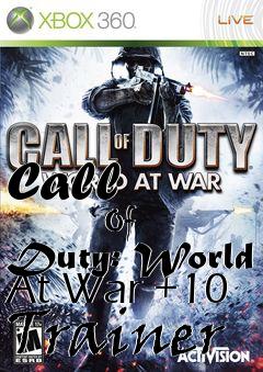 Box art for Call
            Of Duty: World At War +10 Trainer