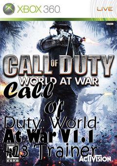 Box art for Call
            Of Duty: World At War V1.1 +13 Trainer