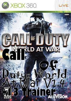 Box art for Call
            Of Duty: World At War V1.4 +13 Trainer