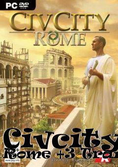 Box art for Civcity:
Rome +3 Trainer