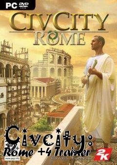 Box art for Civcity:
Rome +4 Trainer