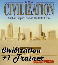 Box art for Civilization
+1 Trainer