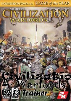 Box art for Civilization
4: Warlords V2.13 Trainer