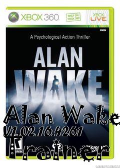 Box art for Alan
Wake V1.02.16.4261 Trainer