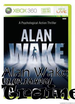 Box art for Alan
Wake V1.02.16.4261 Trainer