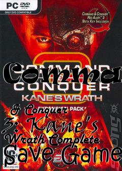 Box art for Command
            & Conquer 3: Kane