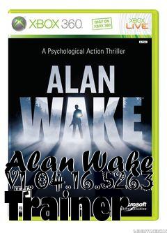Box art for Alan
Wake V1.04.16.5263 Trainer